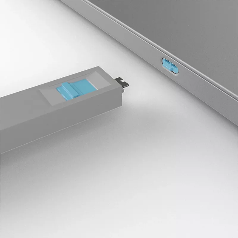 Port-Blocker Lindy USB Type C Port Blocker Key Packung mit 4 Stück Blau