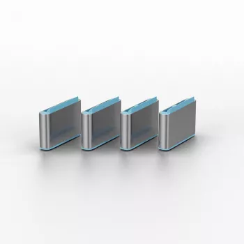 Portblocker Lindy USB-Typ-C-Portblocker ohne Schlüssel 10er-Pack Blau