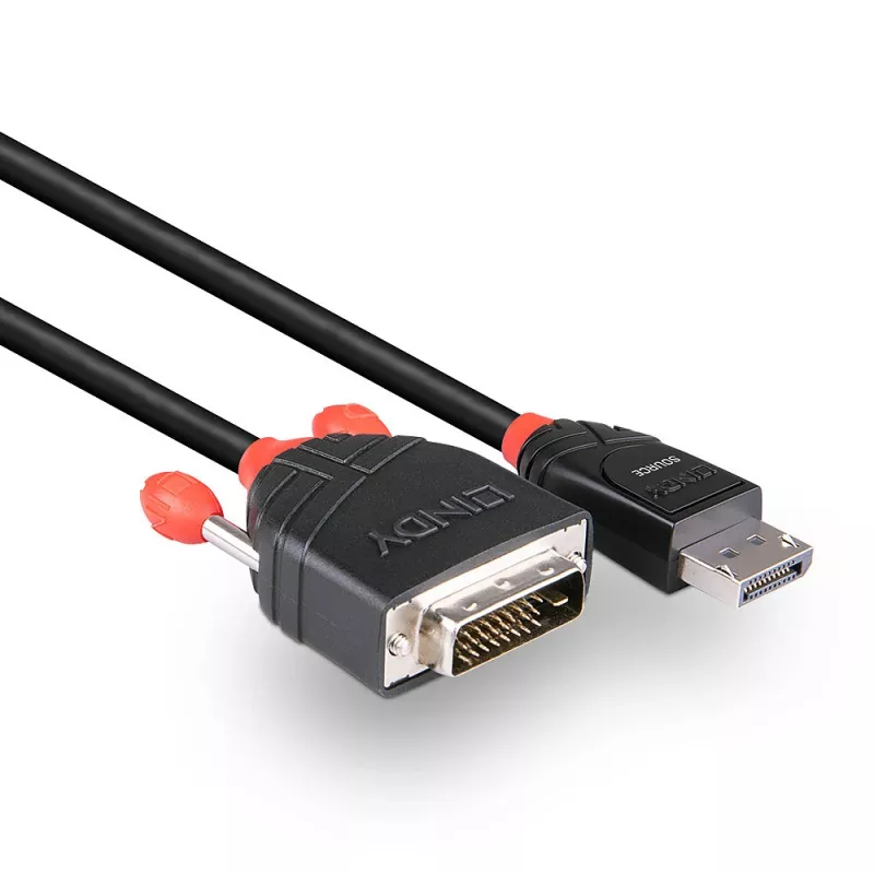 Lindy 1m DisplayPort-zu-DVI-D-Kabel