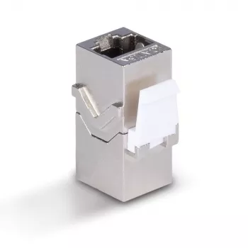 Netzwerkkabel Lindy CAT 6A Female Coupler Keystone RJ-45 Flach Metallisch 1 Stück
