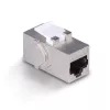 Netzwerkkabel Lindy CAT 6A Female Coupler Keystone RJ-45 Flach Metallisch 1 Stück