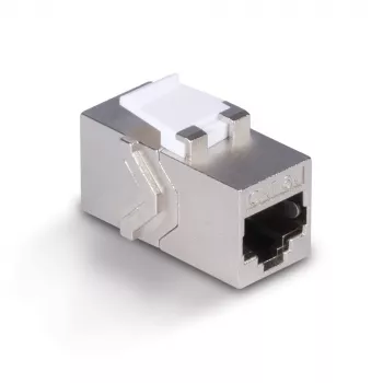 Netzwerkkabel Lindy CAT 6A Female Coupler Keystone RJ-45 Flach Metallisch 1 Stück