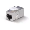 Netzwerkkabel Lindy CAT 6A Female Coupler Keystone RJ-45 Flach Metallisch 1 Stück