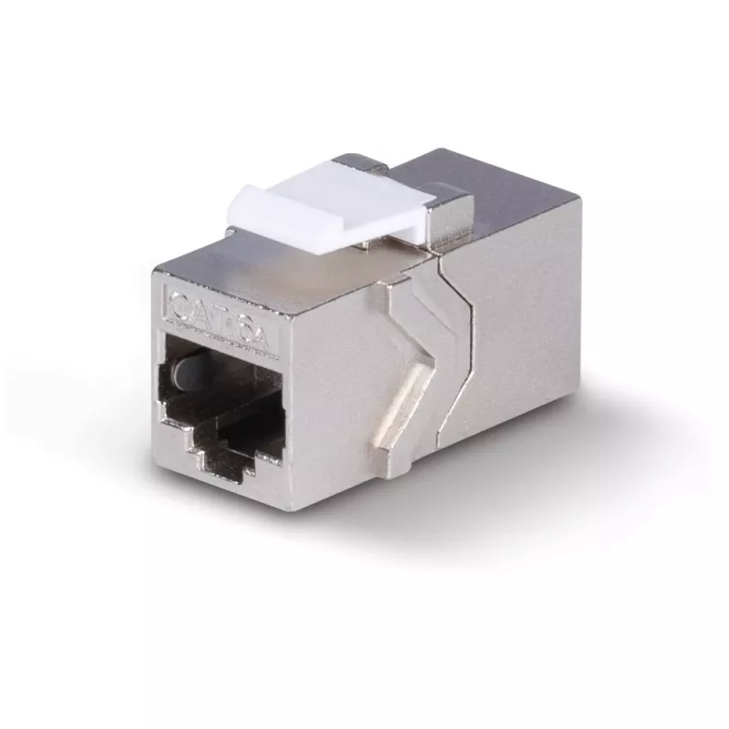 Netzwerkkabel Lindy CAT 6A Female Coupler Keystone RJ-45 Flach Metallisch 1 Stück