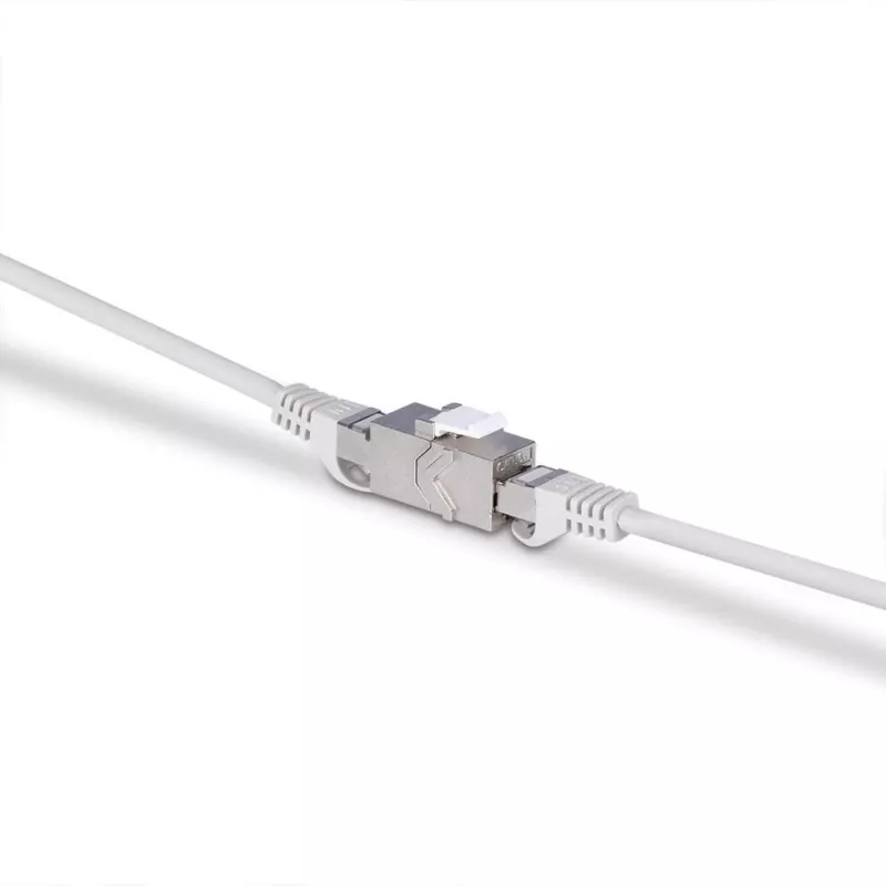 Netzwerkkabel Lindy CAT 6A Female Coupler Keystone RJ-45 Flach Metallisch 1 Stück