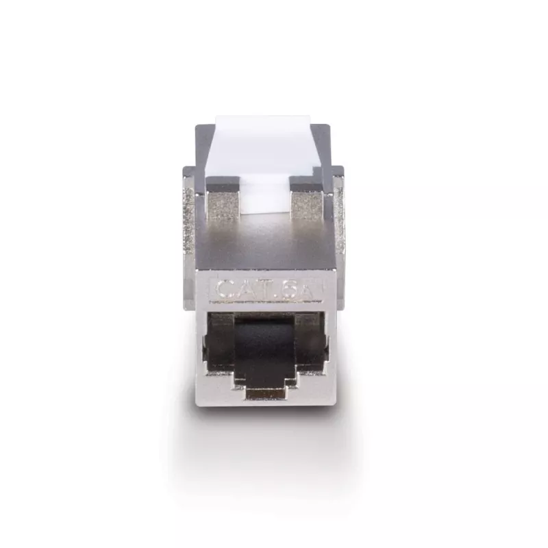 Netzwerkkabel Lindy CAT 6A Female Coupler Keystone RJ-45 Flach Metallisch 1 Stück