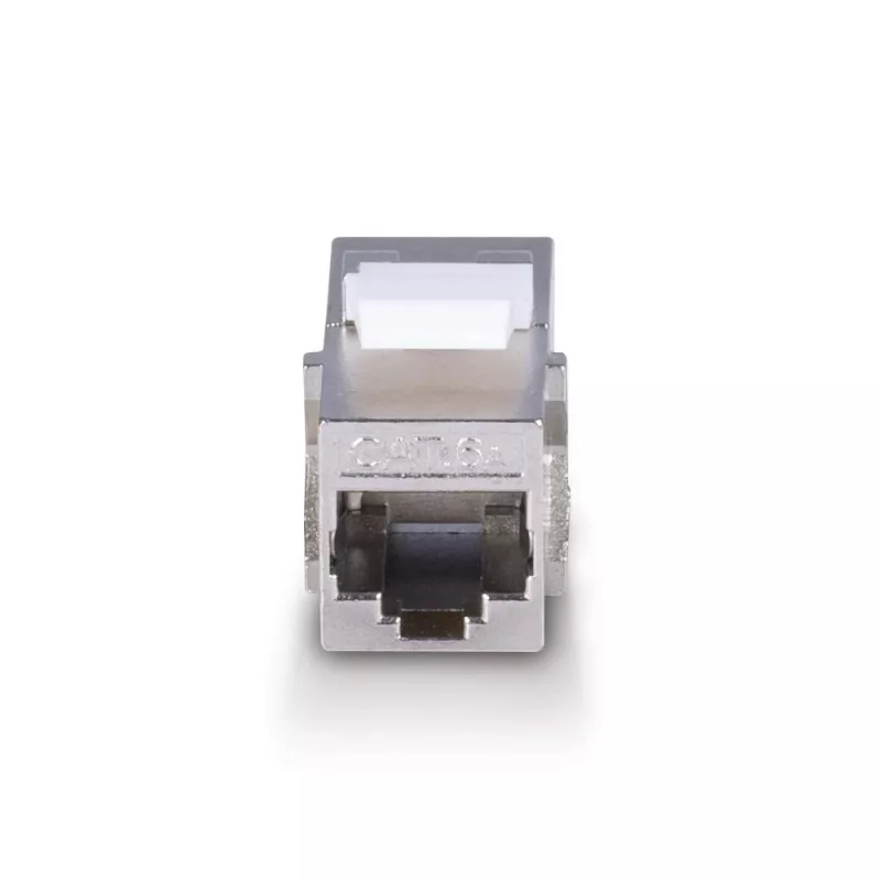 Netzwerkkabel Lindy CAT 6A Female Coupler Keystone RJ-45 Flach Metallisch 1 Stück