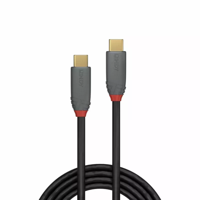 Lindy 2m USB 3.2 Typ-C-Kabel, 5A PD, Anthra Line