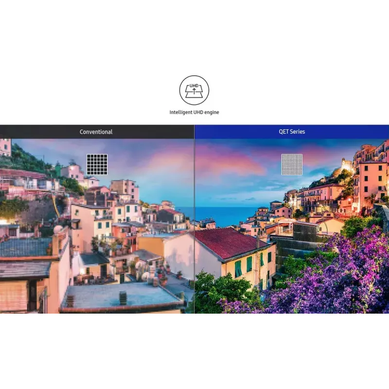 Digital-Signage-Flachbildschirm Samsung 65 Zoll Crystal UHD 4K Signage QE65T LCD 3840 x 2160