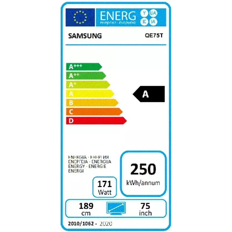 Samsung QE75T Digital signage flach panel 190.5 cm (75 Zoll) LCD 300 cd/m² 4K Ultra HD Schwarz Tizen 4.0