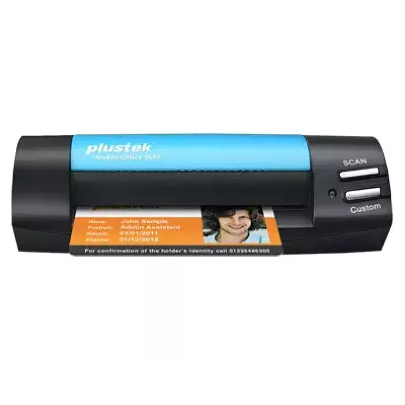 Plustek MobileOffice S602 Visitenkartenscanner 1200 x 1200 dpi A6 Schwarz, Blau