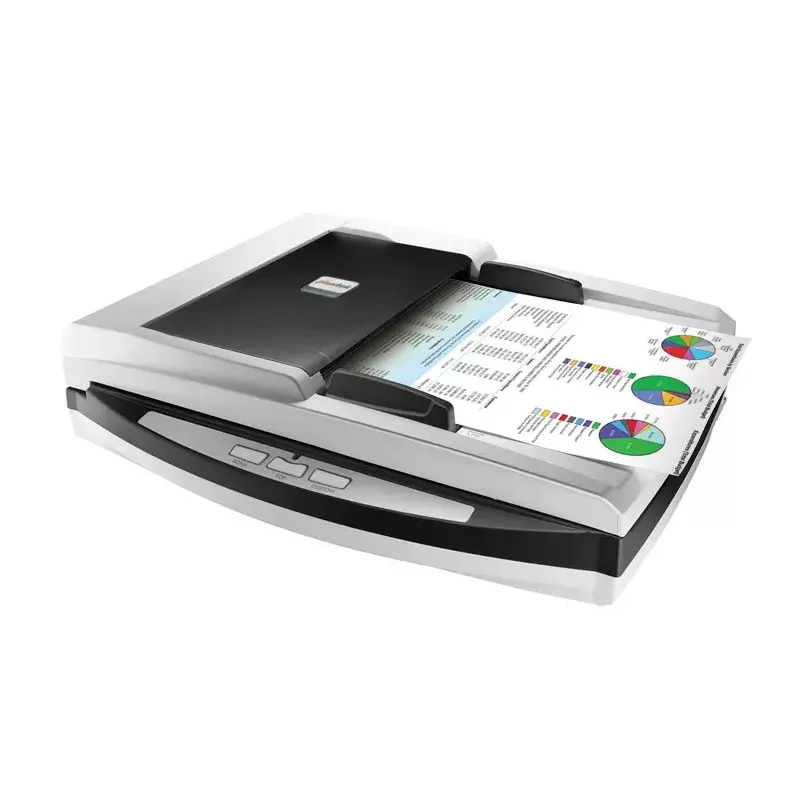 Plustek SmartOffice PL4080 ADF-Flachbett- & ADF-Scanner 600 x 600 DPI A4 Schwarz, Grau