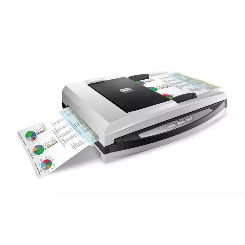Plustek SmartOffice PL4080 ADF-Flachbett- & ADF-Scanner 600 x 600 DPI A4 Schwarz, Grau
