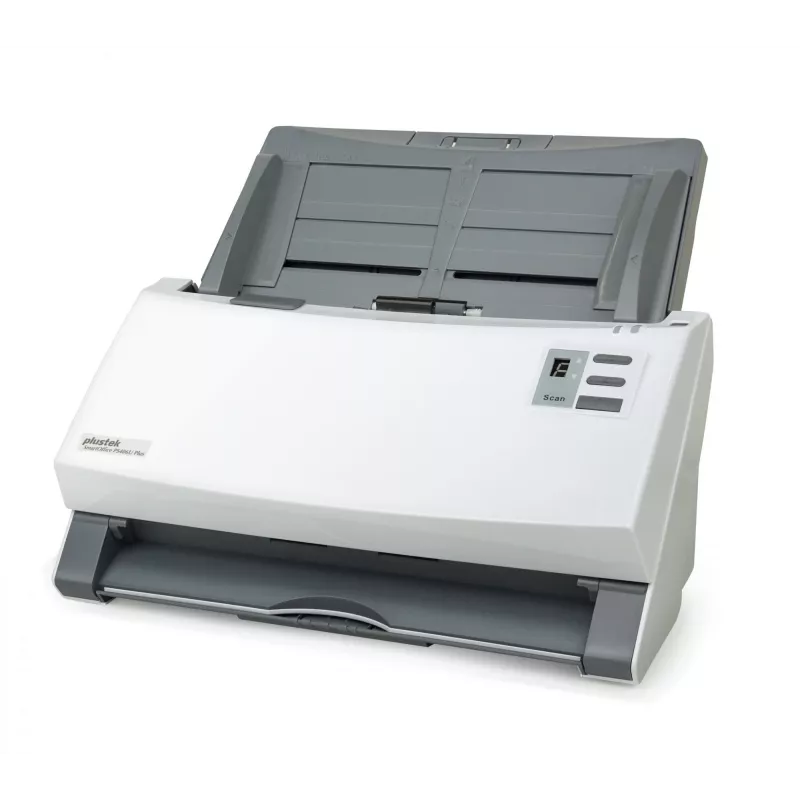 Plustek SmartOffice PS406U Plus ADF-Scanner 600 x 600 DPI A4 Grau, Weiß