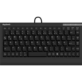 KeySonic ACK-595C+ (DE) Tastatur Büro USB QWERTZ Deutsch Schwarz