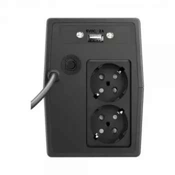 ONLINE USV YUNTO Smile 800 Line-Interactive-USV, 800 VA / 480 W, 2 Schuko-Steckdosen, LCD
