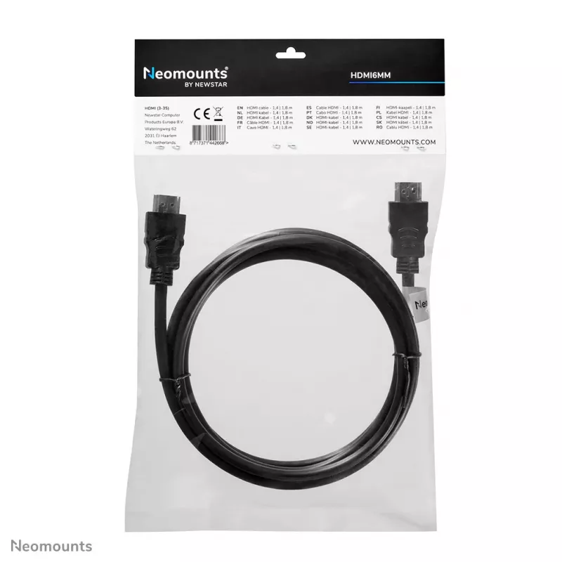 Neomounts HDMI6MM HDMI-Kabel – 1,8 Meter