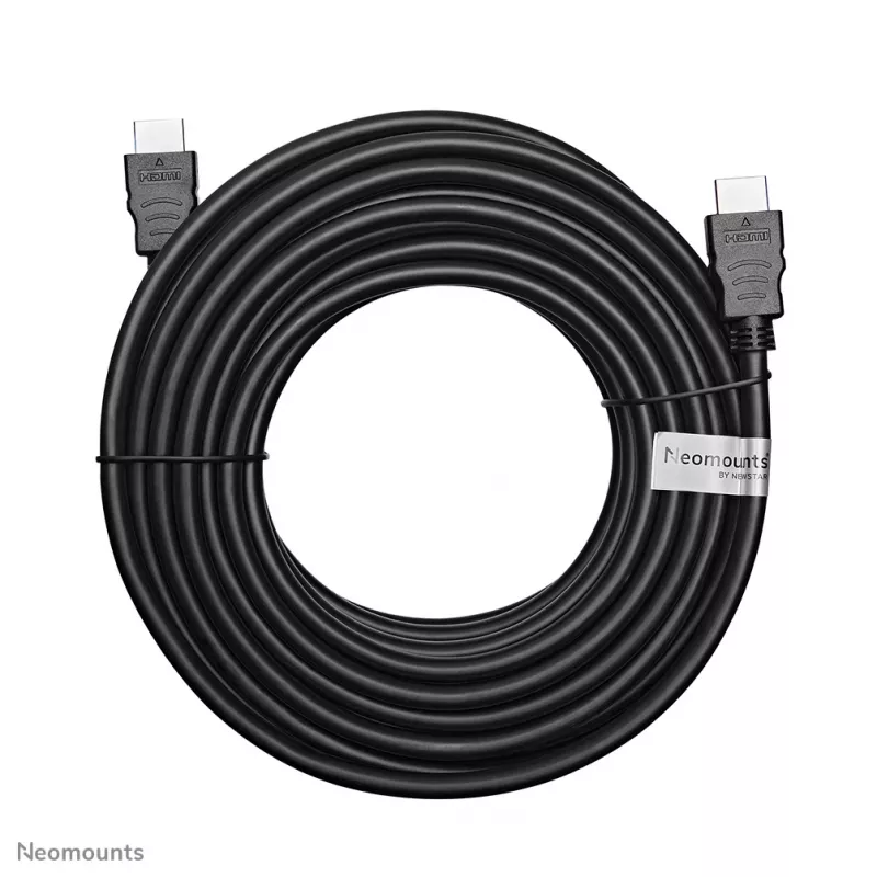 Neomounts HDMI35MM HDMI-Kabel - 10 Meter, 10 m, HDMI Typ A (Standard), HDMI Typ A (Standard), 10,2 Gbit/s, Schwarz