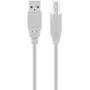 USB-A-auf-USB-B-Kabel GOOBAY 68712, USB 2.0 HiSpeed, 1,8 m, grau