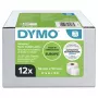 DYMO Authentic LabelWriter Large Shipping Labels/Name Badges | 54 mm x 101 mm | 12 Rollen à 220 (2.640 Easy-Peel-Etiketten) | Selbstklebend | für LabelWriter Etikettendrucker