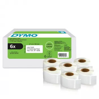 Etikettendrucker DYMO 2177564 Weiß 2,5 cm x 5,4 cm 6000 Etiketten