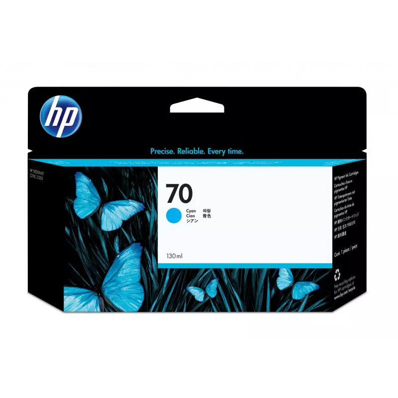HP 70 130-ml Cyan DesignJet Tintenpatrone