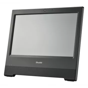 Shuttle All-In-One Barebone X50V9U3, 15,6 Zoll Single-Touch-Bildschirm (resistiv), Intel i3-1315U, WLAN, IP54, lüfterlos, 24/7 Dauerbetrieb