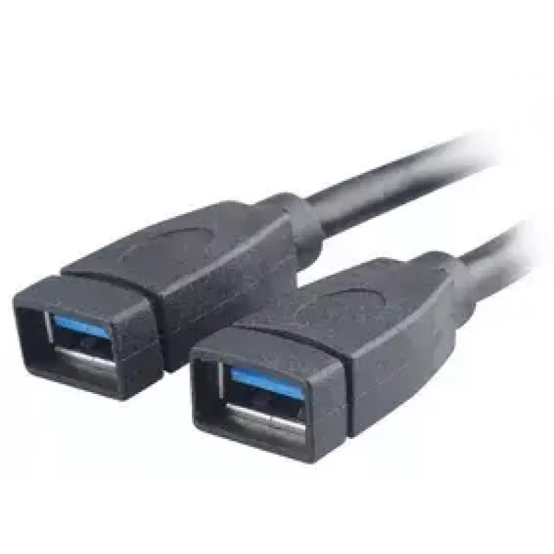 USB-Kabel 2 x USB A Akasa AK-CBUB09-15BK Schwarz