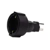 Microconnect PETRAVEL3 Netzstecker-Adapter Typ B Typ F Schwarz