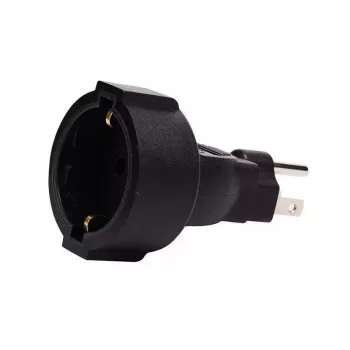 Microconnect PETRAVEL3 Netzstecker-Adapter Typ B Typ F Schwarz