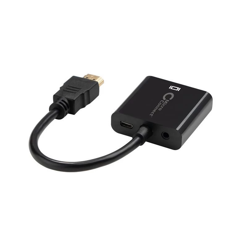 Microconnect HDMVGA2B Videokabel-Adapter 0,15 m VGA (D-Sub) HDMI Typ A (Standard) Schwarz