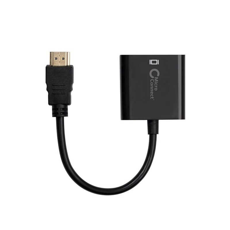 Microconnect HDMVGA2B Videokabel-Adapter 0,15 m VGA (D-Sub) HDMI Typ A (Standard) Schwarz
