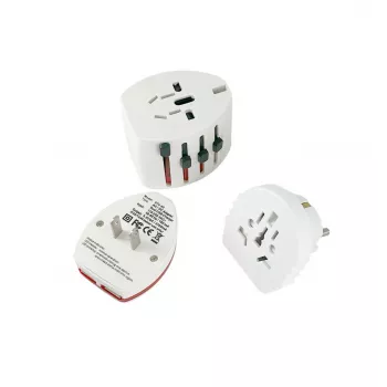 Microconnect PETRAVEL12 mobiles Ladegerät Universal Weiß USB Indoor