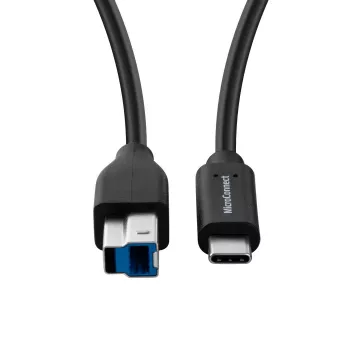 Microconnect USB3.1CB3 USB-Kabel USB 3.2 Gen 1 (3.1 Gen 1) 3 m USB C USB B Schwarz