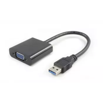 Microconnect USB3.0VGA USB-Grafikadapter 1920 x 1080 Pixel Schwarz