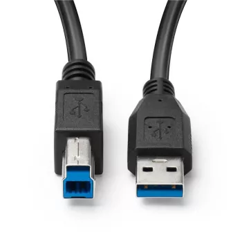 Microconnect USB3.0AB5B USB-Kabel USB 3.2 Gen 1 (3.1 Gen 1) 5 m USB A USB B Schwarz