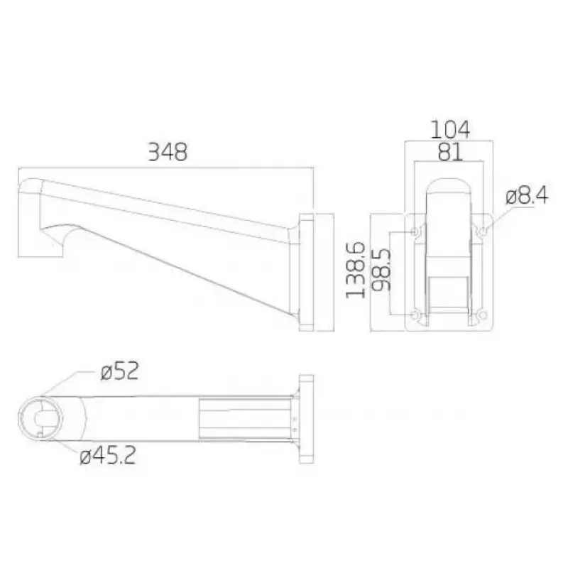 Ernitec 0070-10108 Sicherheitskamera-Zubehör Halterung