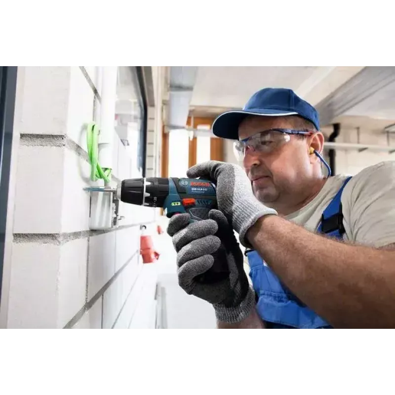 Bosch GSB 10,8-2-LI Professional Schlüssellos Schwarz, Blau, Rot