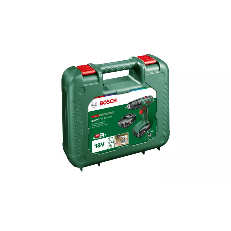 Bosch Easy Drill 18V-40 1630 RPM Keyless 1.3 kg Schwarz, Grün