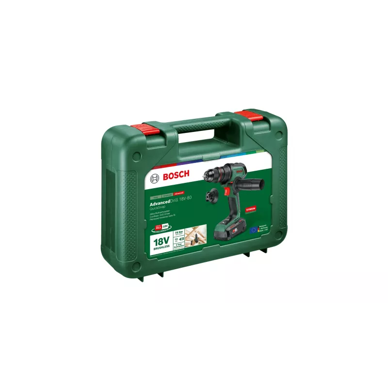 Akku-Bohrschrauber Bosch AdvancedDrill 18V-80 mit 2,5 Ah Li-Ion-Akku