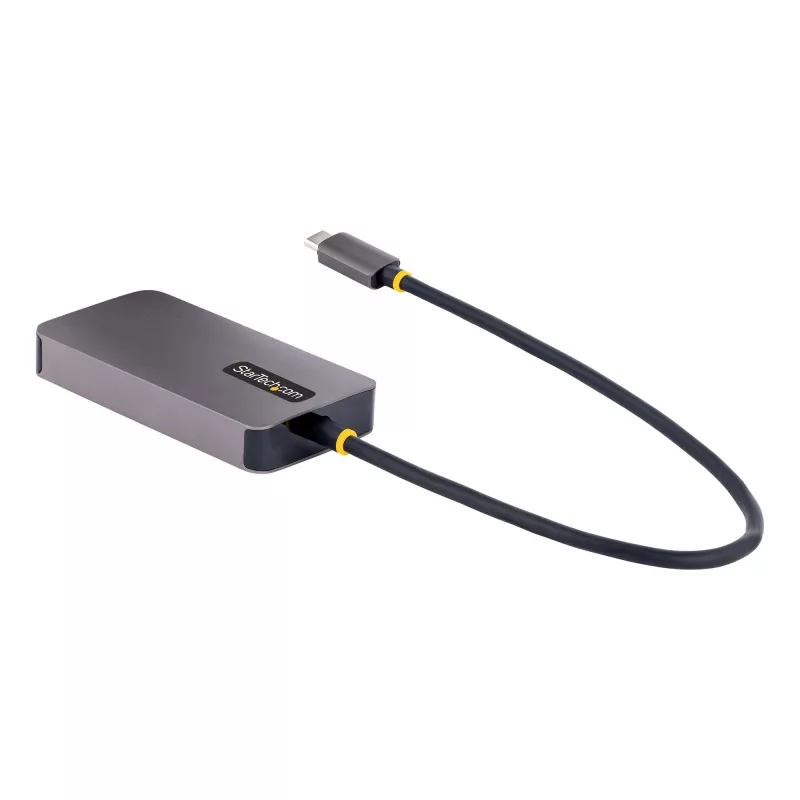 StarTech.com USB-C-Videoadapter, USB-C auf HDMI DVI VGA Adapter, Bis zu 4K 60Hz, Aluminium, Multiport-Video-Display-Adapter, Thunderbolt 3/4-kompatibel, USB-Typ-C-Reiseadapter