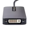 StarTech.com USB-C-Videoadapter, USB-C auf HDMI DVI VGA Adapter, Bis zu 4K 60Hz, Aluminium, Multiport-Video-Display-Adapter, Thunderbolt 3/4-kompatibel, USB-Typ-C-Reiseadapter