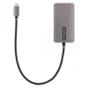 StarTech.com USB-C-Videoadapter, USB-C auf HDMI DVI VGA Adapter, Bis zu 4K 60Hz, Aluminium, Multiport-Video-Display-Adapter, Thunderbolt 3/4-kompatibel, USB-Typ-C-Reiseadapter