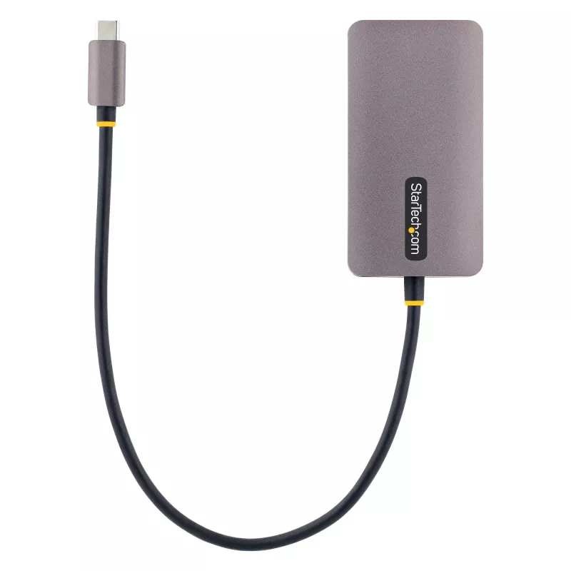 StarTech.com USB-C-Videoadapter, USB-C auf HDMI DVI VGA Adapter, Bis zu 4K 60Hz, Aluminium, Multiport-Video-Display-Adapter, Thunderbolt 3/4-kompatibel, USB-Typ-C-Reiseadapter