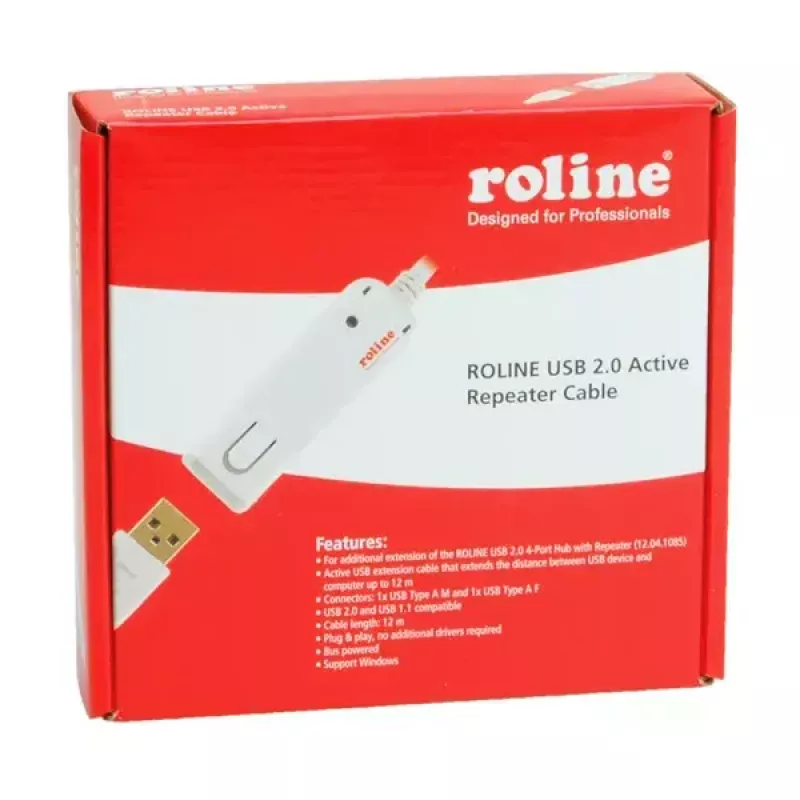 USB 2.0 Aktives Repeater-Kabel ROLINE 12.04.1085 12 m