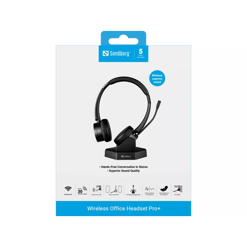 Headset Sandberg Wireless Office Headset Pro+