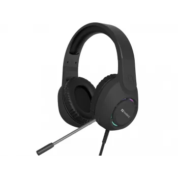 Headset SANDBERG BossBlaster USB — kabelgebundenes Gaming-Headset, 20–20000 Hz, 2 m Kabel, 240 g, schwarz
