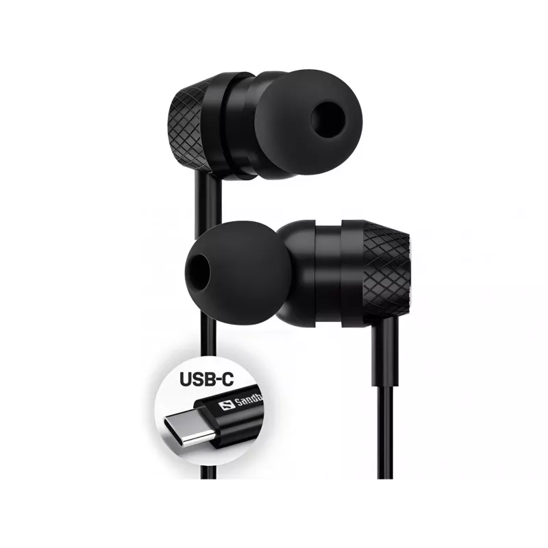 Headset Sandberg USB-C/A In-Earset mit Line-Mic
