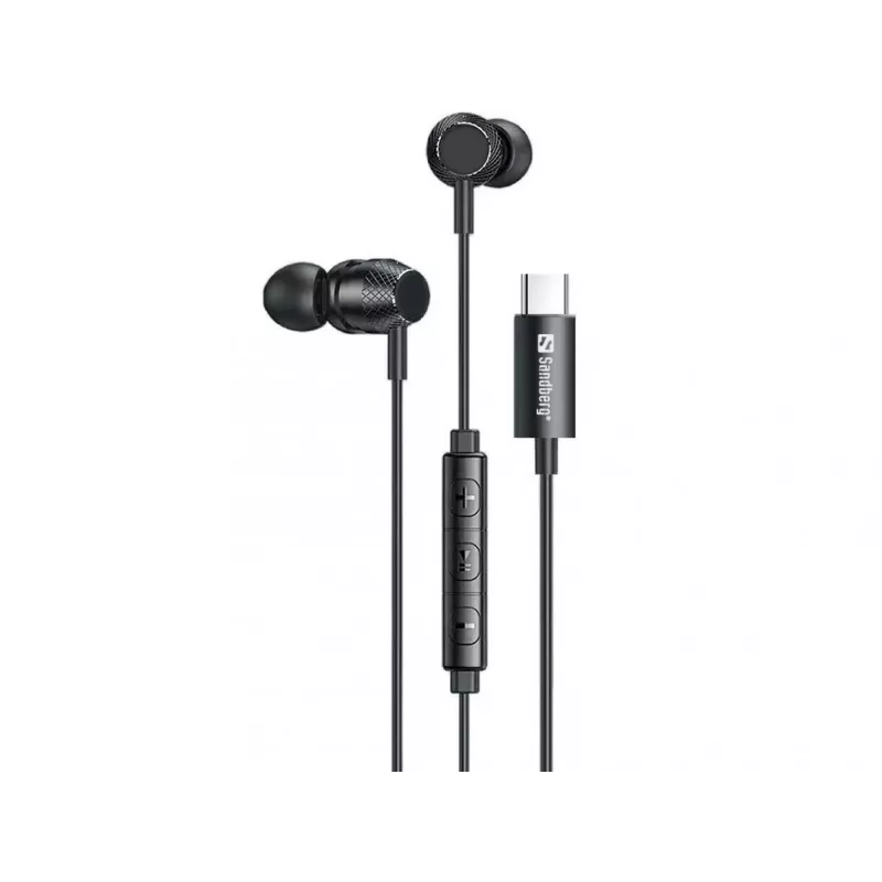 Headset Sandberg USB-C/A In-Earset mit Line-Mic