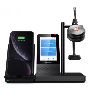 Yealink WH66 Mono UC-DECT Wireless Headset, kabellos, Büro/Callcenter, 20 - 20000 Hz, 80 g, Headset, Schwarz